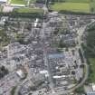 Oblique aerial view of the centre of Dingwall, looking ESE.