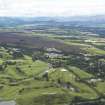 General oblique aerial view of the golf courses at Gleneagles, looking to the NW.