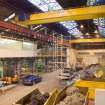 Interior. Main Range (Building 2) from south west. The inserted gallery (see stanchions) was 'slapped through into the 1st Bay of Building 1A (see MS DC 55401). This dates from the 1880s.