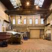 Interior. West gable of Main Range (Building 2) facing onto Gartsherrie Road. The 40Ton overhead travelling crane is  visible.