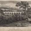 Engraving of Glenesk Bridge among trees from a higher viewpiont.
Titled 'Arniston Bridge. For the Scots Mag. & Edinr. Lit.Misy. Pub by Constable & Co. Feby 1811. H.W.Williams delt. R.Scott sc.'