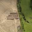 General oblique aerial view of the 2010 excavations at Forteviot, taken from the N.