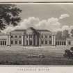 Engraving of Montgomerie House and policies.
Titled 'Coilfield House'. J. McKinlay delt. R. Scott sc. For the Scots Mag. and Edinr. Literary Misc. Published by A. Constable & Co., 1st August 1812.'