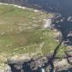 Oblique aerial view of Ceann a' Mhara on Tiree, looking to the E.