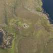 Oblique aerial view of Dun Fiadhairt, looking NNW.