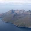 General oblique aerial view of the island of Rum, looking WSW.