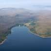 General oblique aerial view of Loch Scresort, Rum, looking W.