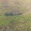 Oblique aerial view of Kilmory Glen, Rum, looking W.