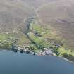 Oblique aerial view of Carbost, Skye, looking SSW.