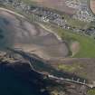 Oblique aerial view centred on Maidens harbour and village, taken from the W.