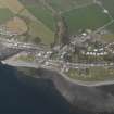 General oblique aerial view of Port William village and harbour, taken from the WSW.