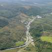 Oblique aerial view looking along the Crinan Canal, taken fromt he ESE.