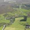 General oblique aerial view looking along the River Add across Moine Mhor, taken from the E.