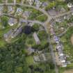 General oblique aerial view of Foulis Easter centred on the church taken from the SE.