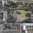 Oblique aerial view of the school, taken from the N.