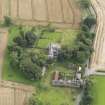 General oblique aerial view of South Balluderon Farm centred on the house, taken from the NNW.