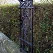 Boundary Iron railings. Detail