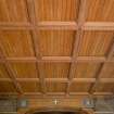 Interior. Ground floor. Chapel. Coffered ceiling. Detail