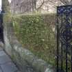 Boundary Iron railings. Detail