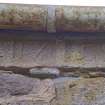 Kincreich Mill: N building, date stone 1750