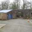 View of the courtyard to the West of Cumbernauld House, taken from the North-East.