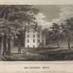 Engraving of Kilconquhar House in its grounds.
Titled 'Kilconquhar House, for the Scots Mag. & Edinr. Literary Mis. Pub. by A. Constable & Co. 1 Jany. 1812. J. Burnet Delt. R. Scott. Sc.'
