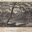 Engraving of Leslie House among trees.
Titled 'Leslie House, seat of the Earl of Rothes, for the Scots Mag. and Edr. Litery. Miscy. Pub. by A. Constable & Co., 1 Aug. 1811. J. Burnet delt. R. Scott. sculpt.'