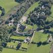 General oblique aerial view of St Vigeans, centred on the church, taken from the NW.