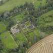 Angus, Craig House. Oblique aerial view of the house and walled gardens.