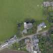 General oblique aerial view of the village of Kirton of Craig, centred on Kirton of Craig Church, taken from the SSE.