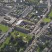 Oblique aerial view of Montrose Academy, taken from the NNW.