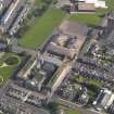 Oblique aerial view of Montrose Academy, taken from the WSW.