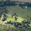 Oblique aerial view of Restenneth Priory, taken from the ENE.