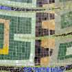 Interior. Main block. Ground floor. Reception area. Mosaic mural. Detail