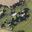 General oblique aerial view of Kirton Of Airlie, centred on Airlie Parish Church, taken from the S.