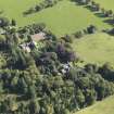 General oblique aerial view  of Ascreavie House estate, centred on Ascreavie House, taken from the WNW.