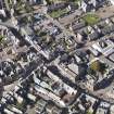 General oblique aerial view of the centre of Brechin, centred on the High Street, taken from the ESE.