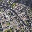 General oblique aerial view of the centre of Brechin, centred on the High Street, taken from the NW.