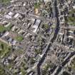 General oblique aerial view of the centre of Brechin, centred on the High Street, taken from the WSW.