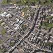 General oblique aerial view of the centre of Brechin, centred on the High Street, taken from the SW.