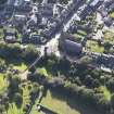 General oblique aerial view of Panmure Street area of Brechin, centred on West and St. Columba's Parish Church, taken from the NNE.