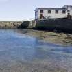 Inner harbour and lifeboat station.  View from W