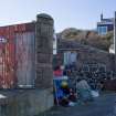 Ruinous building at SW corner of Old Harbour. Detail