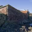 Working building and Fisherman's sheds to S of Old Harbour. View from ESE