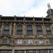 View of Princes Street facade, showing term figures along edge of roof.