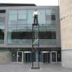 View of sculpture 'Everyman', outside Edinburgh City Council Office.