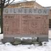View of Gilmerton Village Marker, Drum Street.