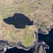 Oblique aerial view centred on Loch na h-Airde, the 'Viking Canal’ and Rubh' an Dunain, taken from the SW.