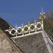 Detail of decorative ironwork on ridge of roof at Ardbeg Baptist Church, Ardbeg Road, Ardbeg, Rothesay, Bute