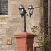 Detail of lamp on gatepier at Ardbeg Baptist Church, Ardbeg Road, Ardbeg, Rothesay, Bute